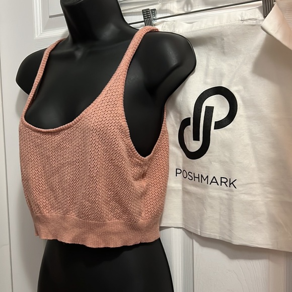 Crochet boho rose Crop top 💕💜 - Picture 1 of 6